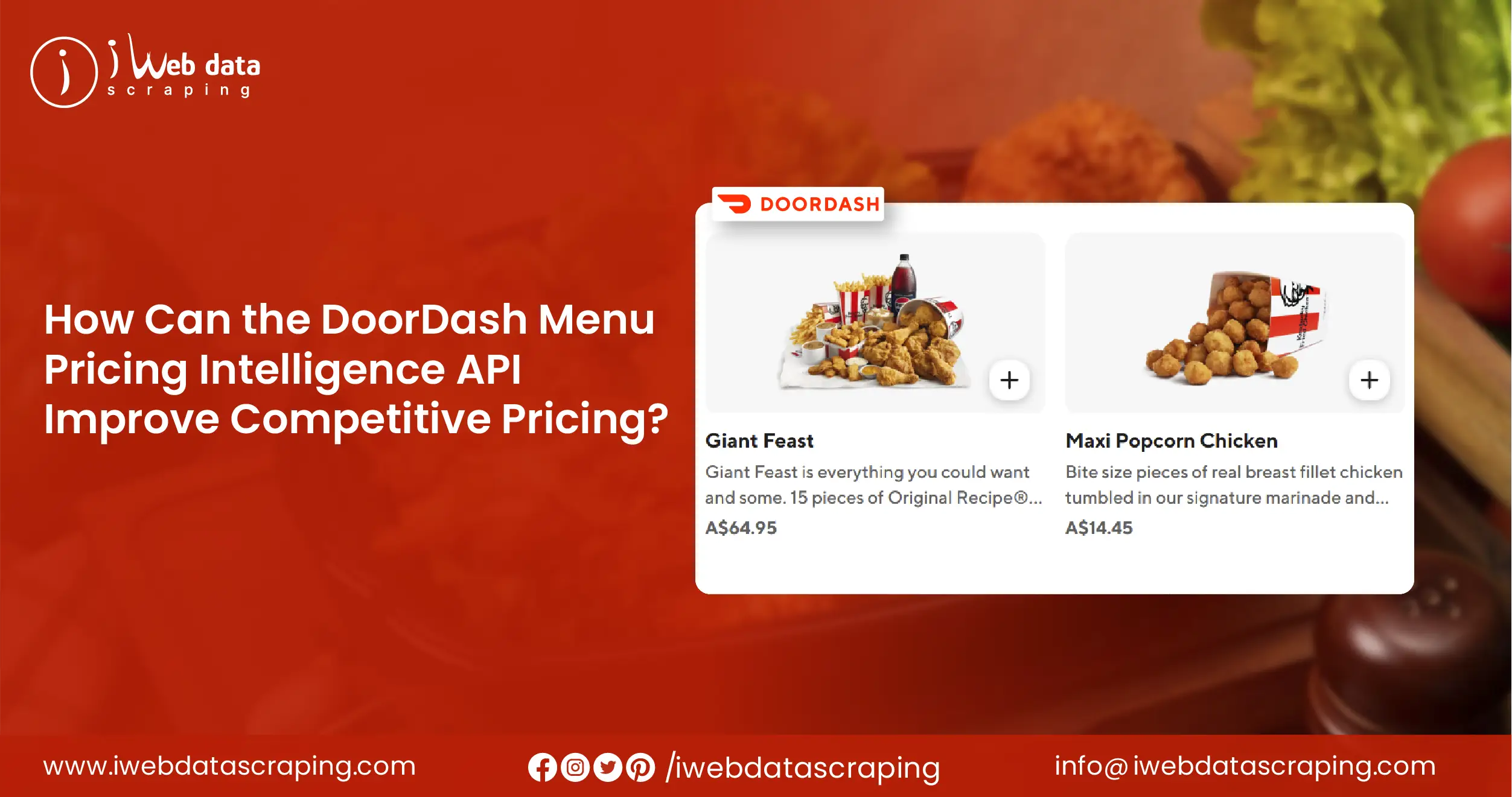 DoorDash Menu Pricing Intelligence API for Competitive Pricing